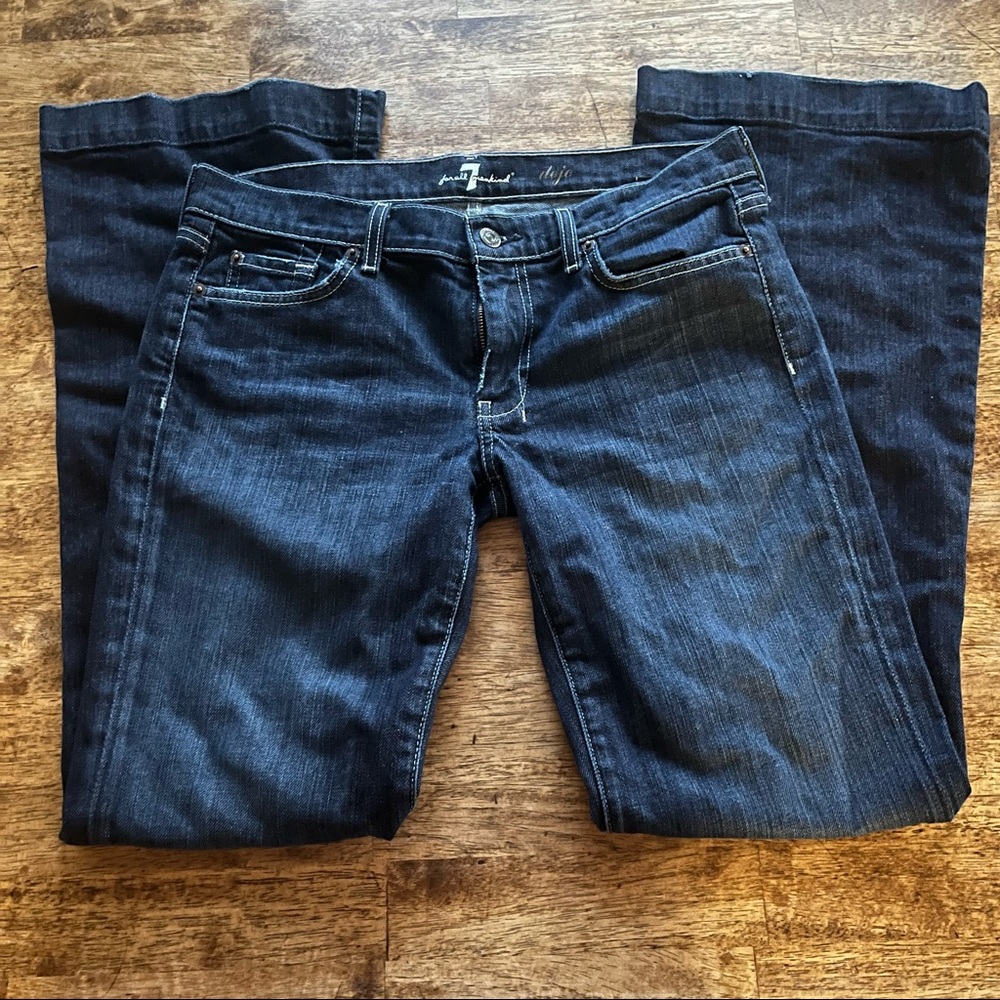7 for All Mankind Dojo flare dark wash jeans 31